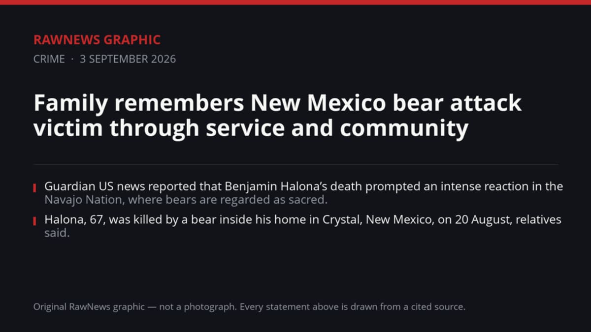 Family remembers New Mexico bear attack victim through service and community
