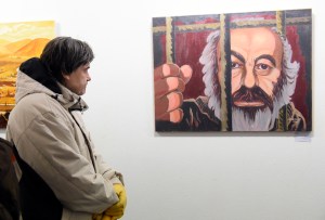 An exhibition dedicated to the work of Armenian director Sergei Parajanov opens at the Ivan Kavaleridze Museum and Studio in Kyiv, Ukraine, January 11, 2024.