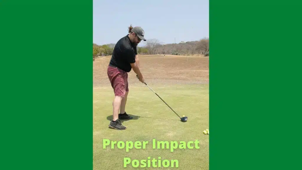 Over the top swing can be fixed by proper impact position taken by clint mccormick