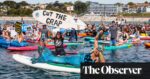 ‘Clear water is a fundamental proper’: protesters in opposition to sewage in seas and rivers collect throughout the UK
