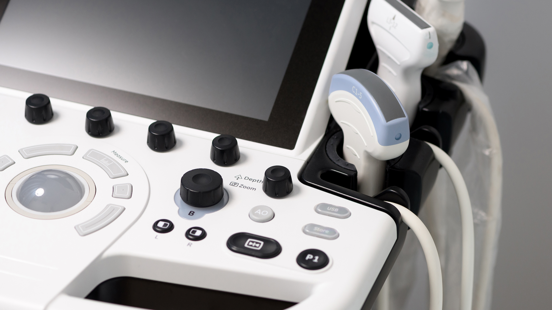 Close up of an ultrasound machine