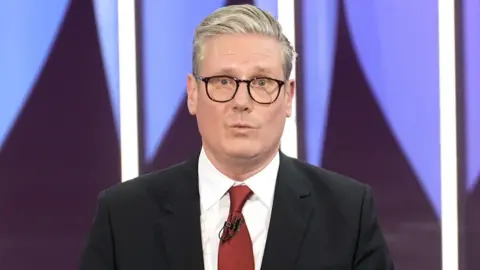 PA Media Labour leader Sir Keir Starmer speaking during a BBC Question Time Leaders' Special in York. 