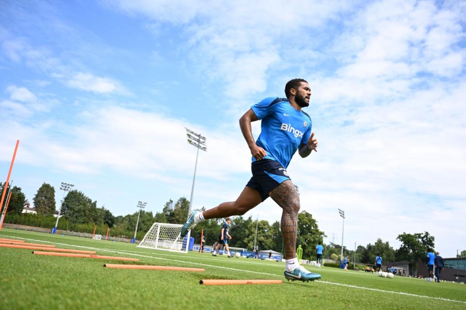 Reece James of Chelsea during a training session (Chelsea FC via Getty Images)