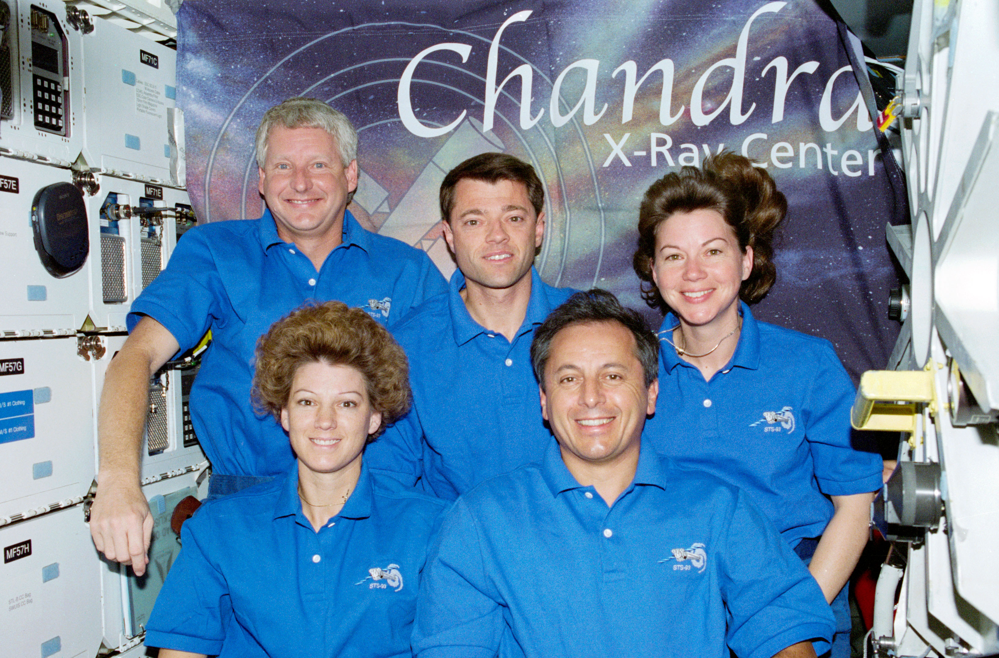 Inflight photograph of the STS-93 crew