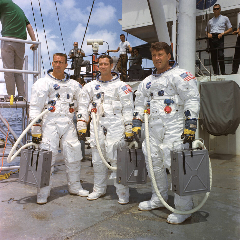 apollo 7 water egress training aug 5 1968