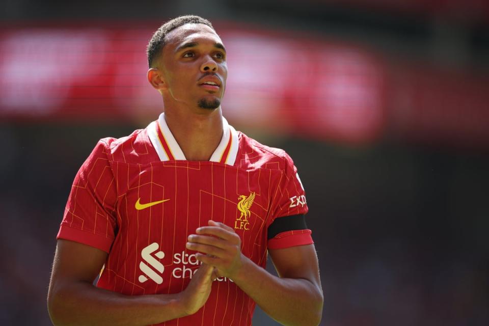 Liverpool’s pre-season friendlies have revealed a glimpse into Slot’s plans for Trent Alexander-Arnold this year. (EPA)