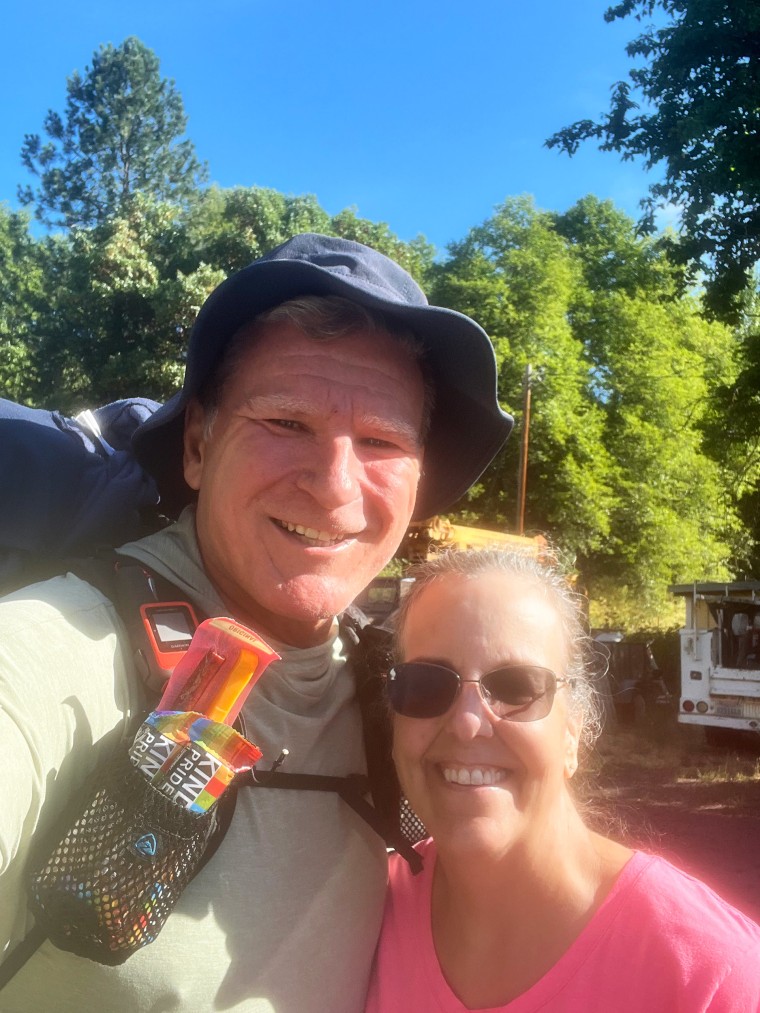 Becky Wade with her partner Jeff McCabe.