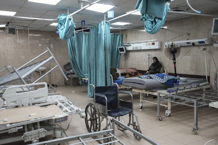 One of Gaza’s last functioning hospitals is emptying out as Israeli forces draw near