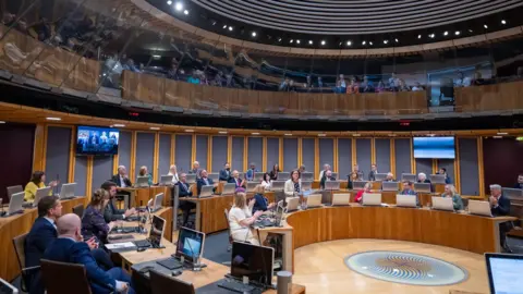 Senedd A Senedd in session filled with politicians