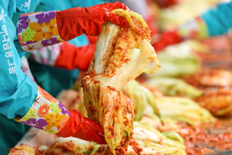 kimchi Seoul, South Korea cabbage prep