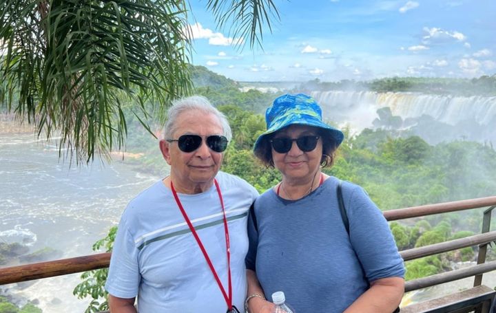 The author and his wife, Bharati, visited Iguazu Falls in Brazil in March 2024.