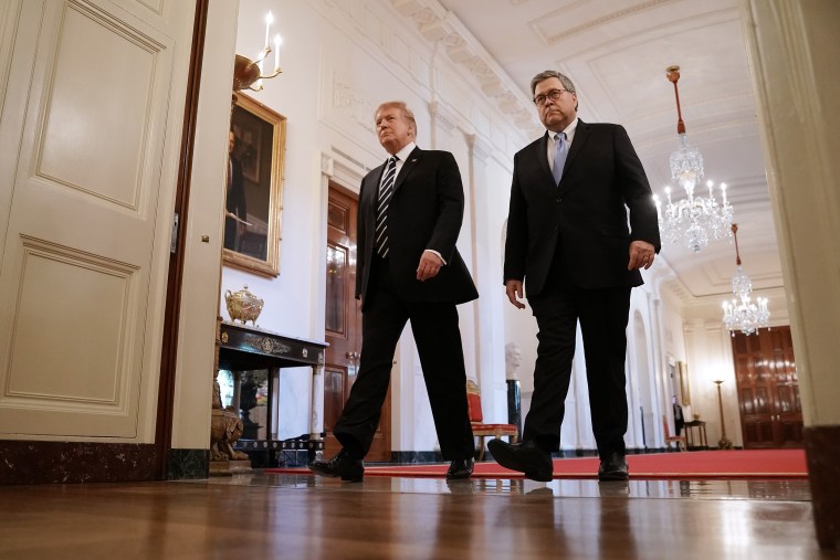 Donald Trump and William Barr