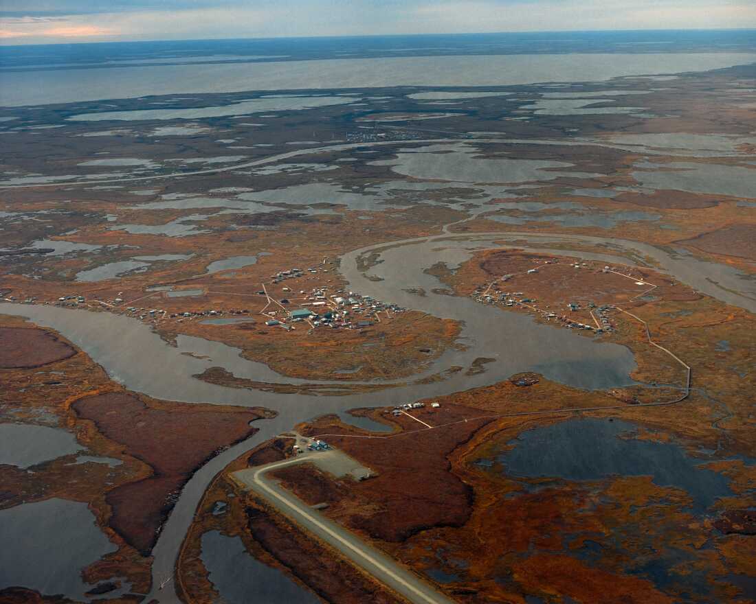 A river bisects the village of Nunapitchuk in Alaska’s Yukon-Kuskokwim Delta. Located along the Bering Sea, the Y-K Delta has the highest rates of suicide in the United States. It is one of the country’s most remote regions, with no physical infrastructure connecting its 50 villages to the national road system, making it solely accessible by plane.