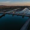 An aerial view of the Imperial Dam on March 3, 2023 in Winterhaven, Calif. The farmers of California's Imperial Valley — a stretch of desert along the Mexican border — use more Colorado River water each year than the states of New Mexico, Nevada, Utah, and Wyoming combined.