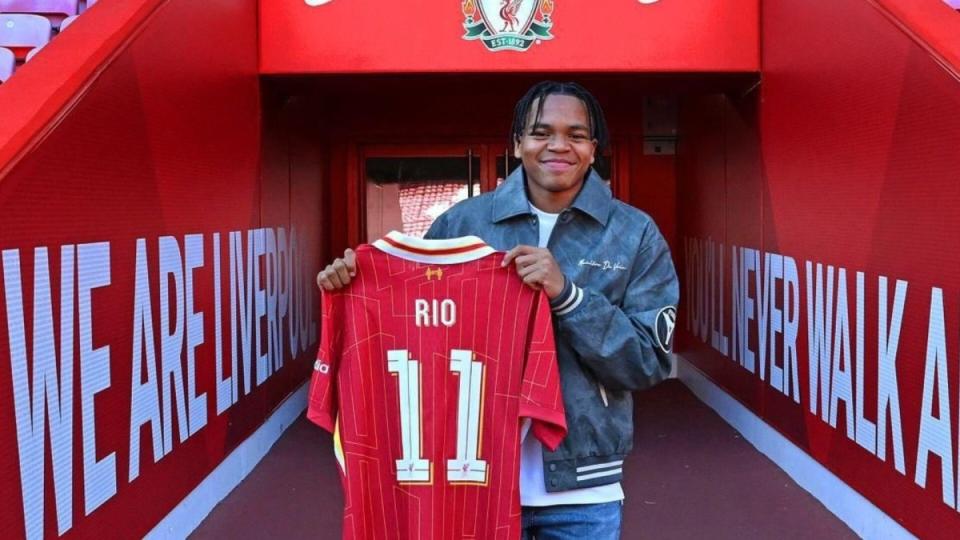 Rio Ngumoha Liverpool Anfield