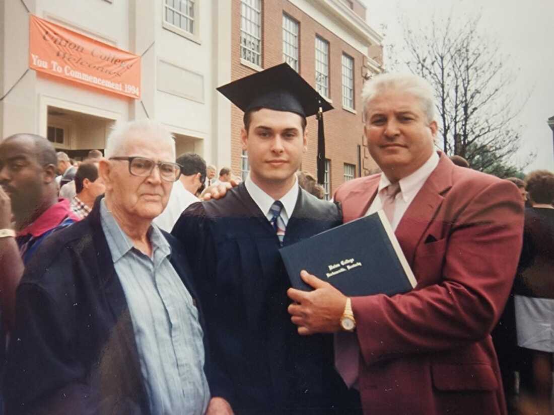 Tony Calhoun with his father and grandfather.