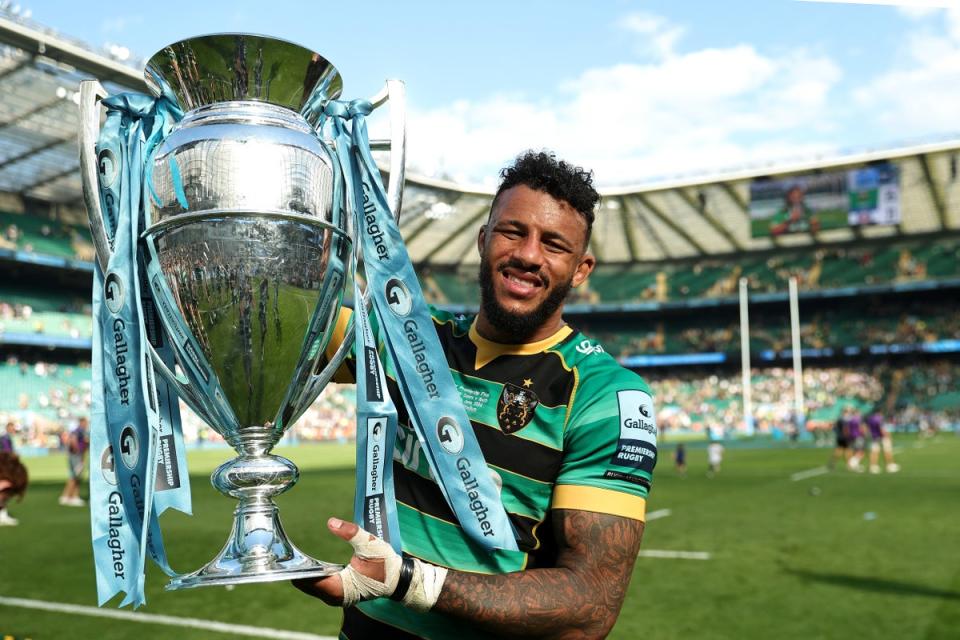 Courtney Lawes departed for France after helping Northampton to Premiership triumph last year (Getty Images)