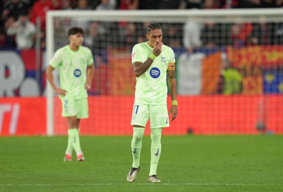 Barcelona ended their unbeaten run against Osasuna. (Photo by Juan Manuel Serrano Arce/Getty Images)