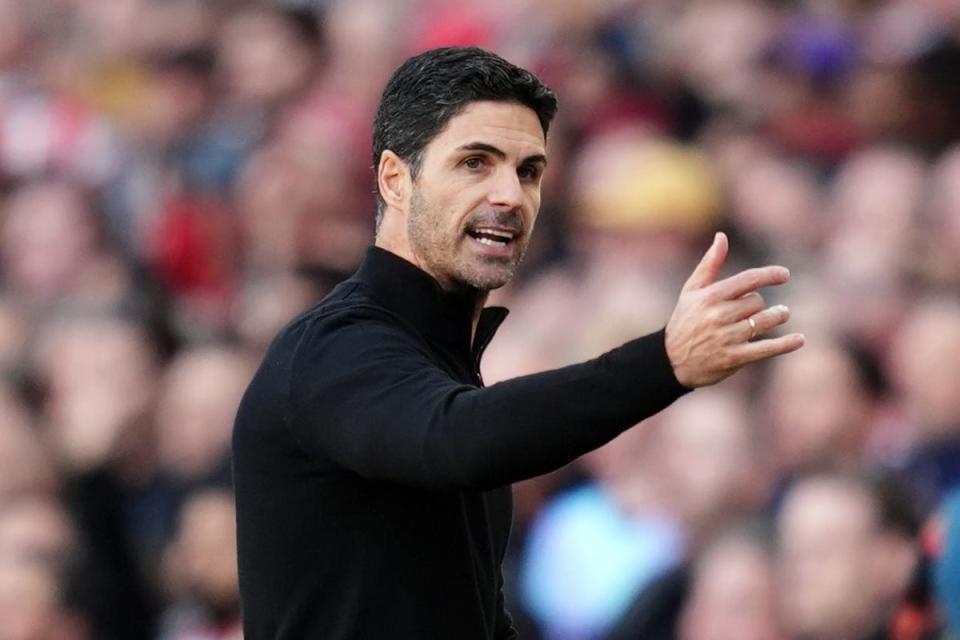 Arteta saw his side leave it late to beat Leicester (PA Wire)