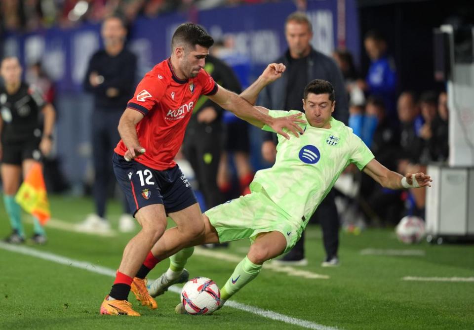 Barcelona struggled to make an impact against Osasuna. (Photo by Juan Manuel Serrano Arce/Getty Images)