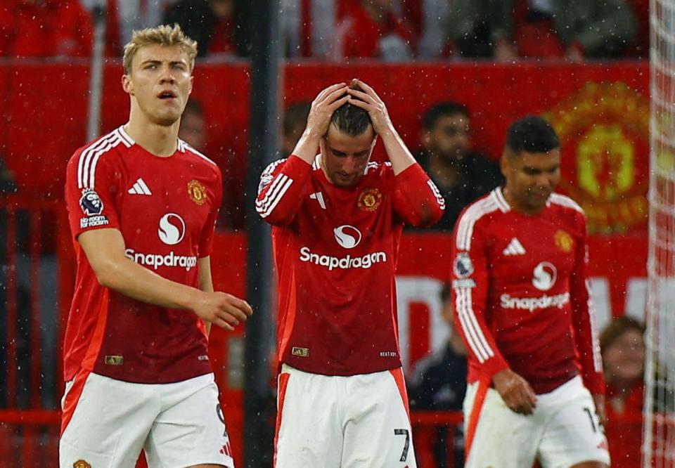 Man United have lost 3-0 at home in the league twice in a row (Reuters)