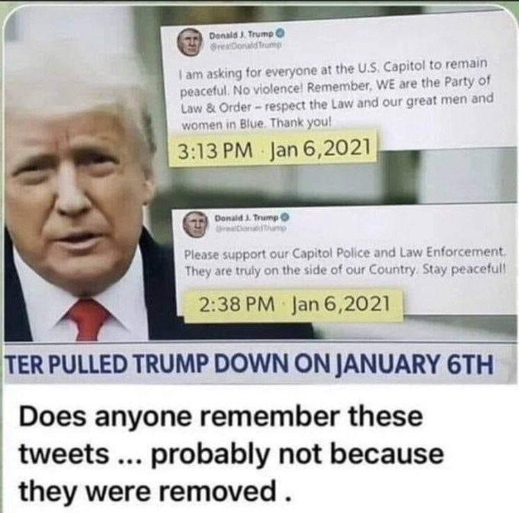 In early June 2022, we received reader mail that asked us to look into whether former US President Donald Trump tweeted to his supporters on January 6, 2021, the day of the US Capitol riot, to remain peaceful with no violence and to support our Capitol Police and law enforcement.