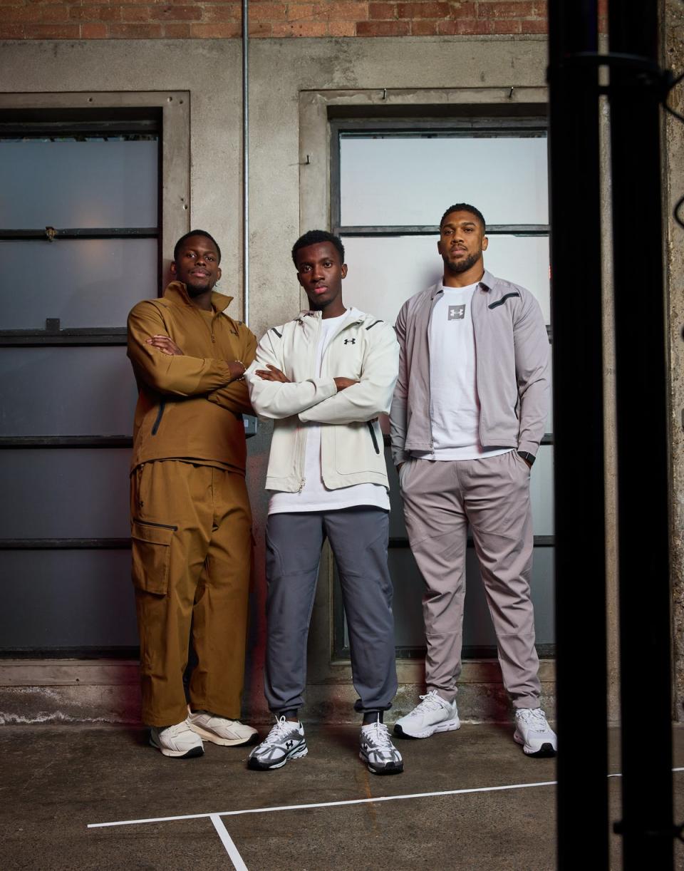 Nketiah was speaking at the official launch of Under Armour's new sportswear collection, The Unstoppable Showcase at Hoxton Docks, where fellow Under Armour athletes Anthony Joshua and Maro Itoje accompanied him (Under Armour)