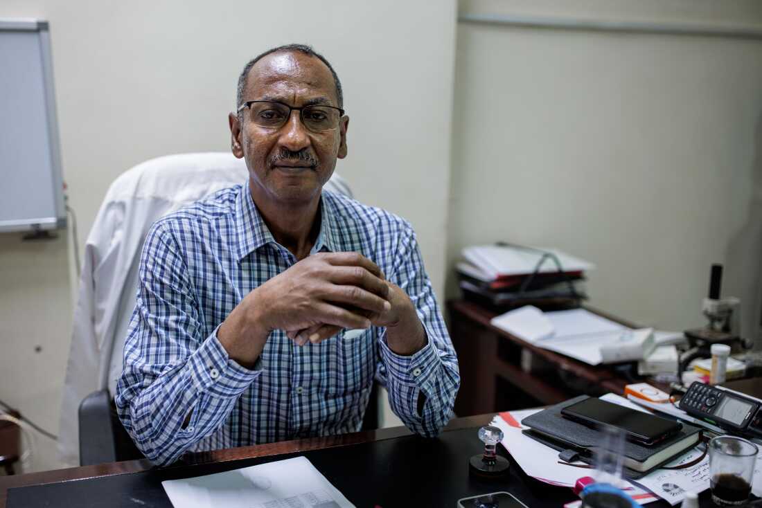 Dr. Jamal Mohamed poses for a portrait at the Al Nao Hospital.