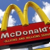 A sign outside a McDonald's restaurant is seen in Pittsburgh, on June 25, 2019.