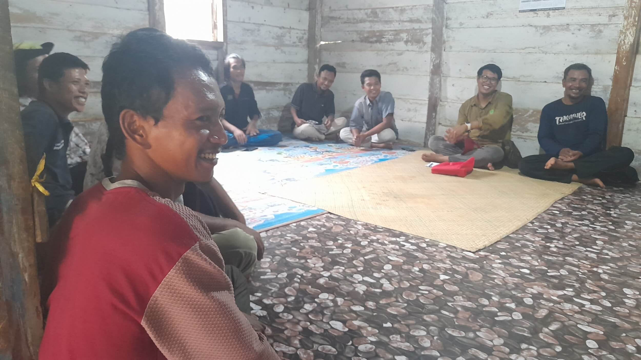 People sitting for the workshop.