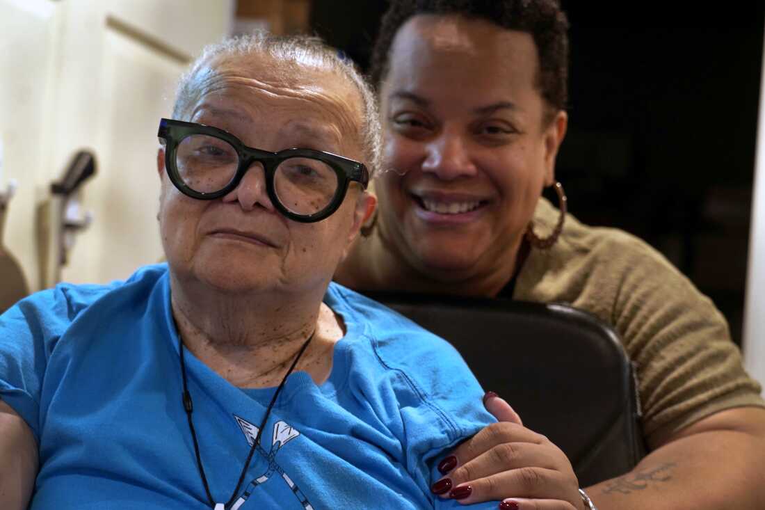 Dawn Shedrick and her mother, Nathalia.