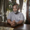 Wymon Johnson, poses for a portrait at his residence in Bakersfield, Calif. Johnson is currently renting a room from a friend while he is waiting for long term housing through the Kern County Housing Authority.