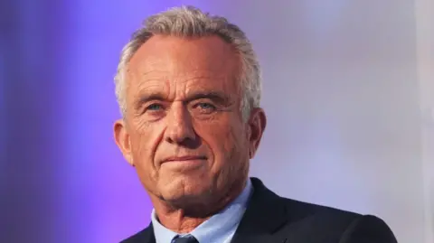 Getty Images Robert F Kennedy Jr, who has been nominated by Donald Trump to be the next US health secretary, attending at a media recent event